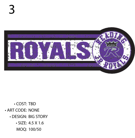 Sticker - Big Story - Jr Royals - Blue 84