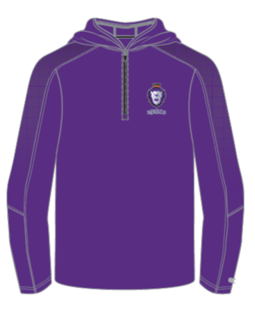 Mens Hooded 1/4 zip Windshirt
