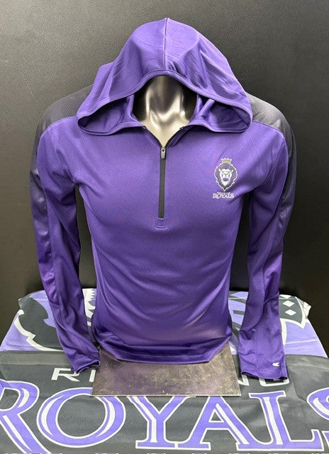 Mens Hooded 1/4 zip Windshirt