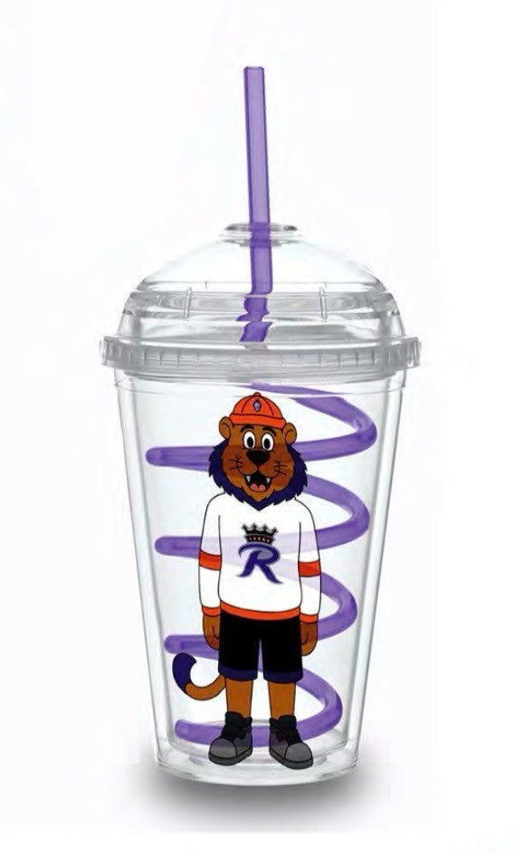 Cup - Mascot Cup with Swirly Straw