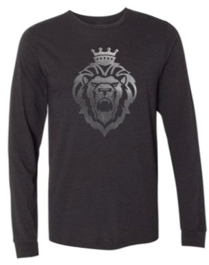 L/S T-shirt - Black -"Steel" Logo