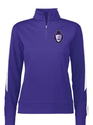 4388 Women's Pullover Purple/white