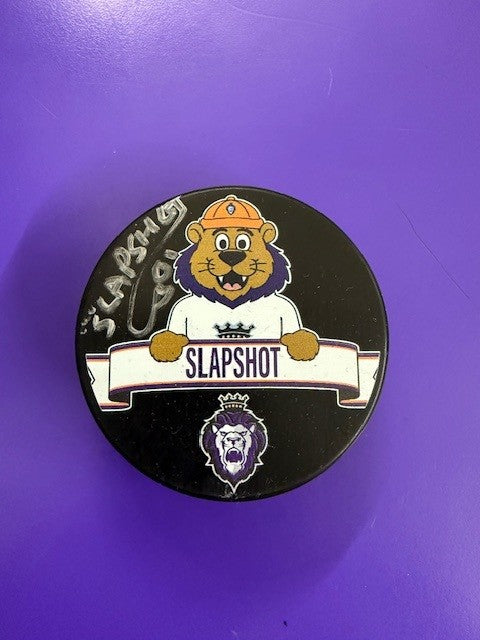 Autographed Mascot Puck