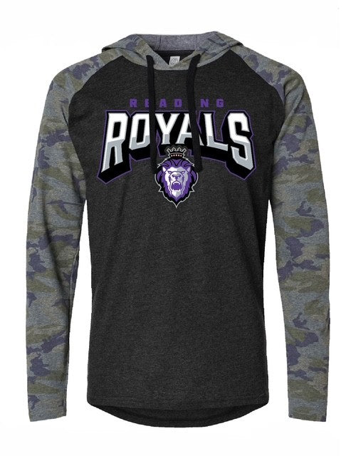 T-shirt - L/S - Hooded - Camo/Smoke