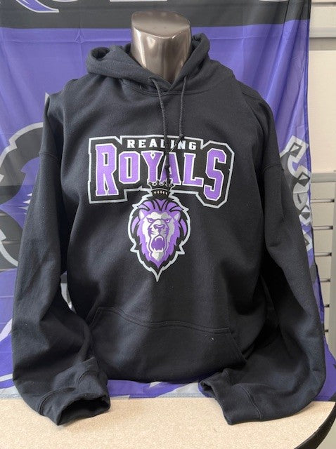 Hoodie Adult Stacked Black