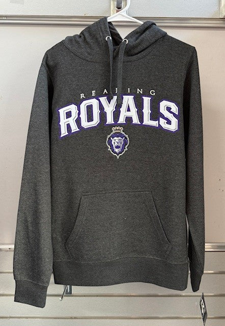 Hoodie - Arched Logo - Charcoal