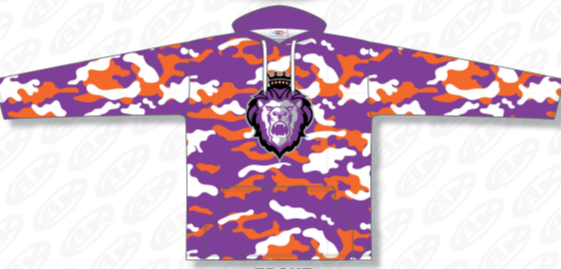 Orange Purple Camo Hoodie