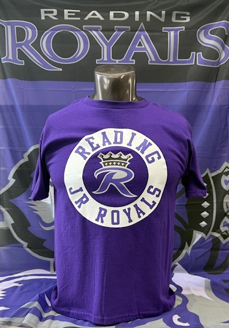 T-Shirt S/S Purple Youth Jr Royals Round Logo