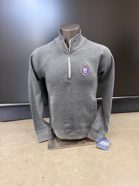 1/4 Zip - Triblend - Black