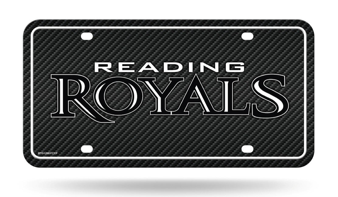 License Plate - Carbon Fiber "Reading Royals"