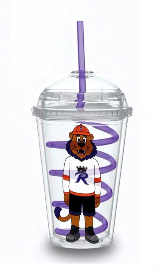 Cup - Mascot Cup with Swirly Straw