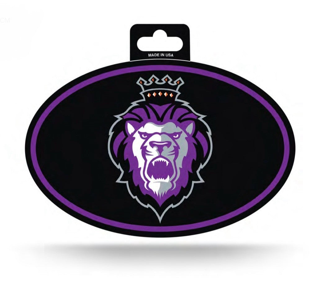 Decal - Oval - Black w/Lion
