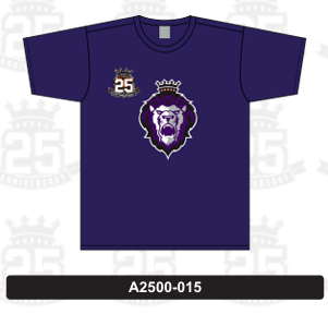 A2500-015  Purple 25th Anniv. T-shirt