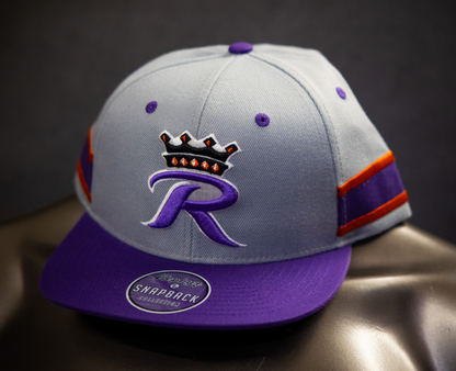 Hat - Gray Flat Brim Snap Back